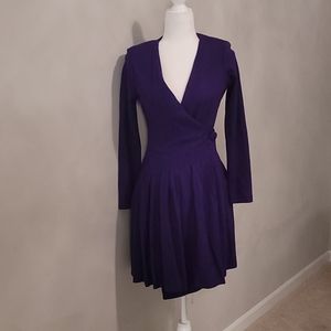 VINTAGE Kimberly by bayard purple wrap dress